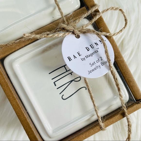 RAE DUNN NWT Jewelry Boxes Set of 2 His & Hers NWT Gifts for Her - Picture 5 of 7